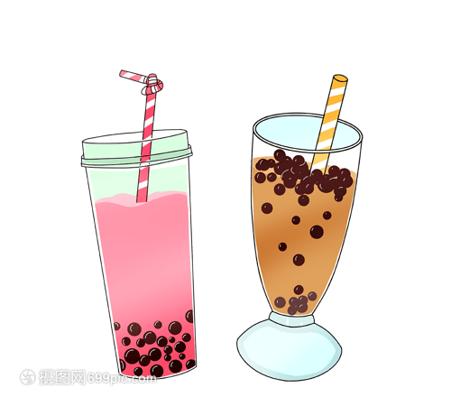 手繪珍珠奶茶