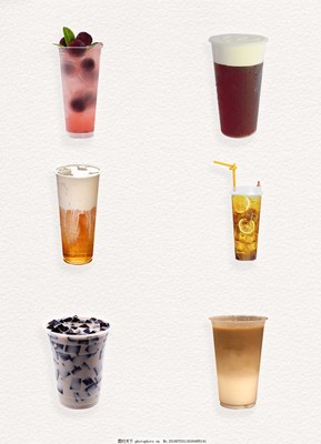 夏季冰飲奶茶產(chǎn)品實(shí)物