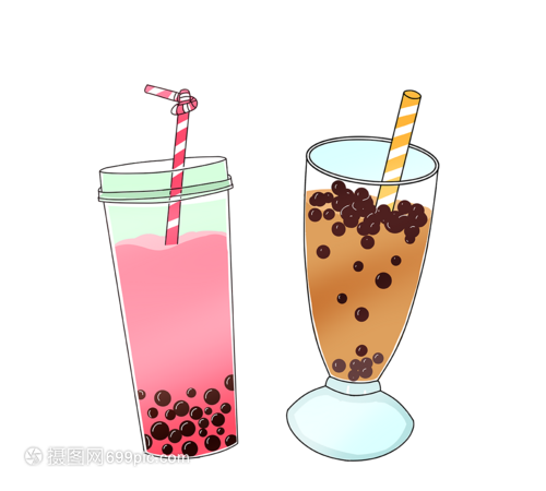 手繪珍珠奶茶